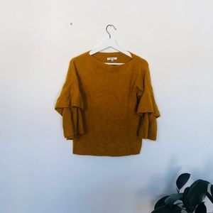 Mustered Madewell Ruffle Sweater